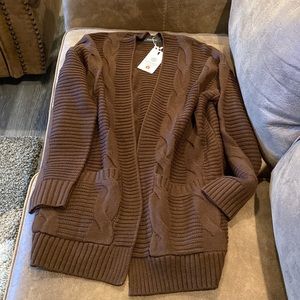 Merokeety cable knit sweater size small womens